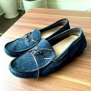 Bottega Veneta Intrecciato Weave Suede Mens Loafer